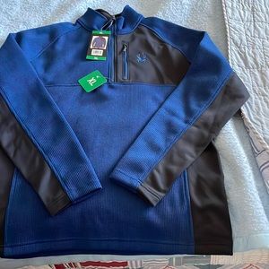 Men's Spyder 3/4 zip pullover New w Tags